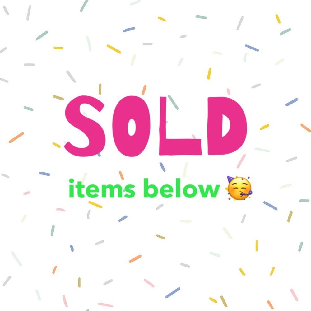 Sold items listed below!